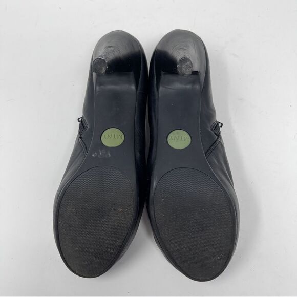 MTNY Leather Shooties Ankle Boots Heeled Shoes Black Women's 8M ME TOO NEW YORK - Picture 6 of 11